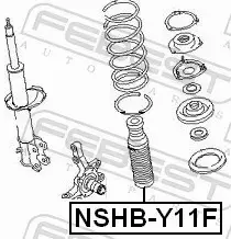 FEBEST OSŁONA AMORTYZATORA NSHB-Y11F 