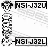 FEBEST PODKŁADKA SPRĘŻYNY ZAWIESZENIA NSI-J32L 