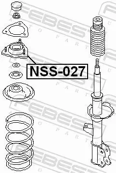 FEBEST PODUSZKA AMORTYZATORA NSS-027 