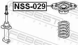 FEBEST PODUSZKA AMORTYZATORA NSS-029 