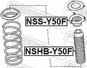 FEBEST PODUSZKA AMORTYZATORA NSS-Y50F 