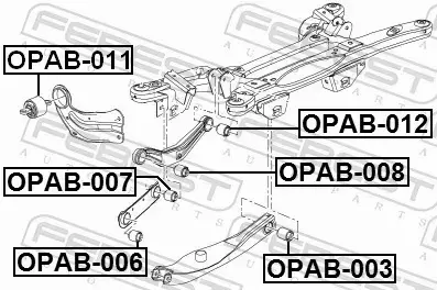 FEBEST TULEJA WAHACZA OPAB-007 