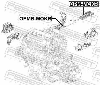 FEBEST PODUSZKA SILNIKA OPM-MOKR 