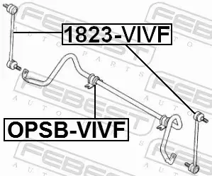 FEBEST TULEJA STABILIZATORA OPSB-VIVF 