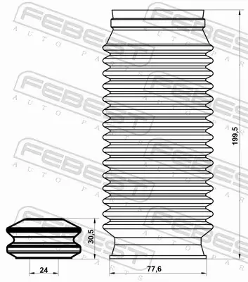 FEBEST OSŁONA AMORTYZATORA OPSHB-INSF-KIT 