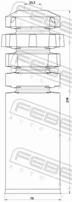 FEBEST OSŁONA AMORTYZATORA OPSHB-VIVBF-KIT 