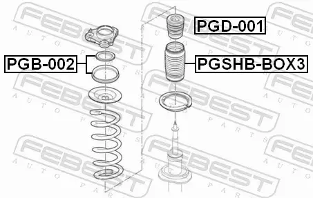 FEBEST ODBÓJ AMORTYZATORA PGD-001 