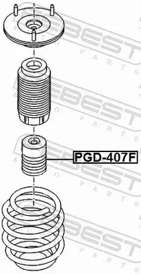 FEBEST ODBÓJ AMORTYZATORA PGD-407F 