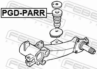 FEBEST ODBÓJ AMORTYZATORA PGD-PARR 