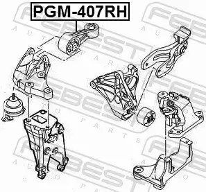 FEBEST PODUSZKA SILNIKA PGM-407RH 