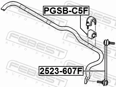 FEBEST TULEJA STABILIZATORA PGSB-C5F 