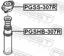 FEBEST OSŁONA AMORTYZATORA PGSHB-307R 