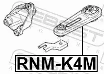 FEBEST PODUSZKA SILNIKA RNM-K4M 