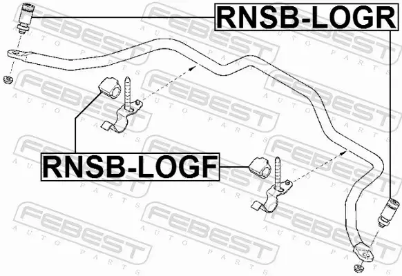 FEBEST TULEJA STABILIZATORA RNSB-LOGR 