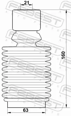 FEBEST OSŁONA AMORTYZATORA RNSHB-FLUF-KIT 