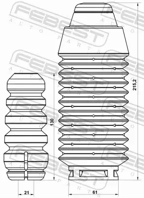 FEBEST OSŁONA AMORTYZATORA RNSHB-KANGIIF-KIT 