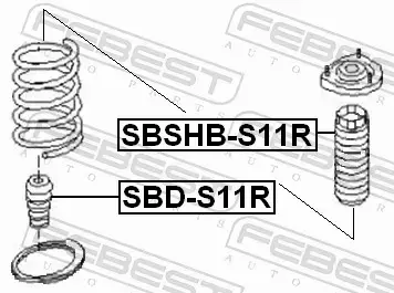 FEBEST ODBÓJ AMORTYZATORA SBD-S11R 