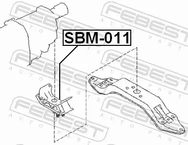 FEBEST PODUSZKA SILNIKA SBM-011 