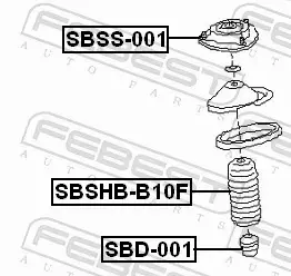 FEBEST OSŁONA AMORTYZATORA SBSHB-B10F 