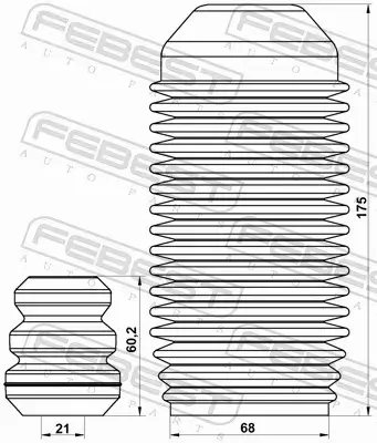 FEBEST OSŁONA AMORTYZATORA SBSHB-S11F-KIT 