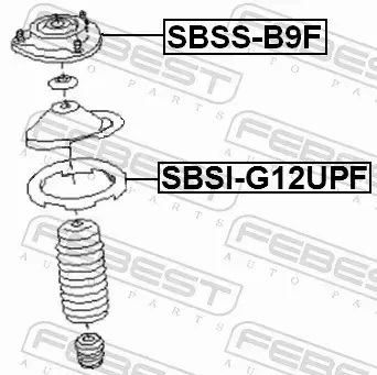 FEBEST PODUSZKA AMORTYZATORA SBSS-B9F 