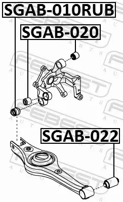 FEBEST TULEJA ZAWIESZENIA SGAB-022 