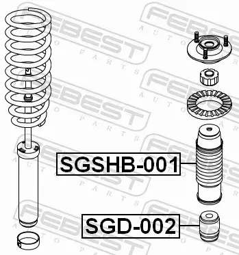 FEBEST ODBÓJ AMORTYZATORA SGD-002 