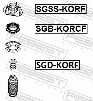 FEBEST ODBÓJ AMORTYZATORA SGD-KORF 