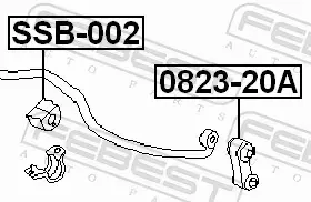 FEBEST TULEJA STABILIZATORA SSB-002 