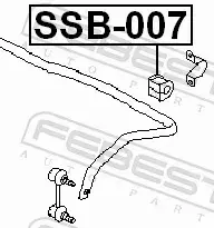 FEBEST GUMA STABILIZATORA SSB-007 