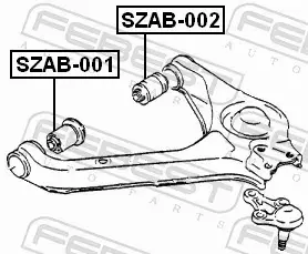 FEBEST TULEJA WAHACZA SZAB-001 