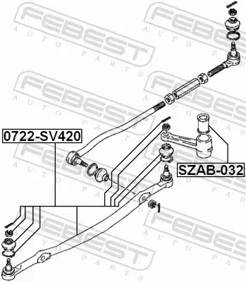 FEBEST TULEJA ZAWIESZENIA SZAB-032 