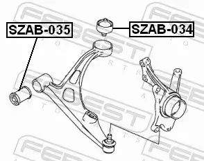 FEBEST TULEJA WAHACZA SZAB-035 