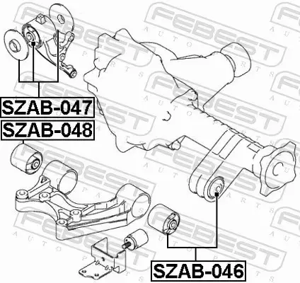 FEBEST TULEJA ZAWIESZENIA SZAB-046 