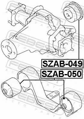 FEBEST TULEJA MOSTU SZAB-049 