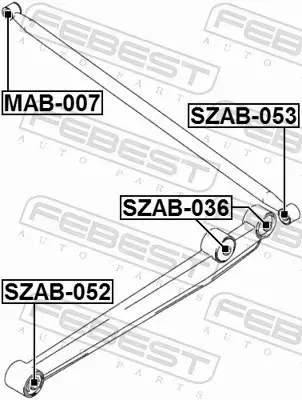 FEBEST TULEJA WAHACZA SZAB-052 