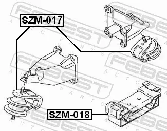 FEBEST PODUSZKA SILNIKA SZM-017 