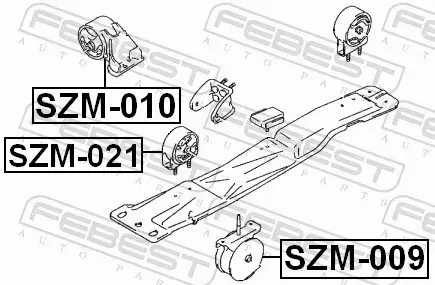 FEBEST PODUSZKA SILNIKA SZM-021 