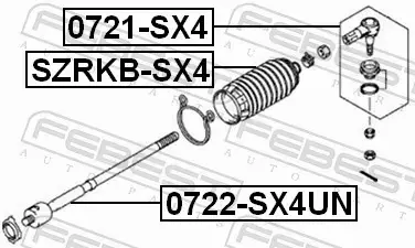 FEBEST OSŁONA DRĄŻKA KIEROWNICZEGO SZRKB-SX4 