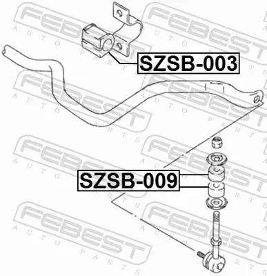 FEBEST TULEJA STABILIZATORA SZSB-009 