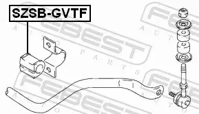 FEBEST GUMA STABILIZATORA SZSB-GVTF 