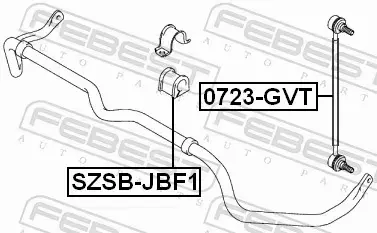 FEBEST GUMA STABILIZATORA SZSB-JBF1 