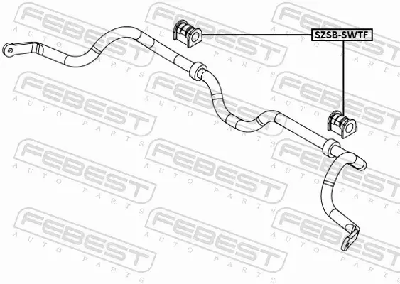 FEBEST TULEJA STABILIZATORA SZSB-SWTF 