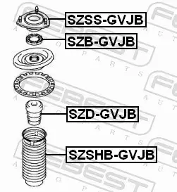 FEBEST OSŁONA AMORTYZATORA SZSHB-GVJB 