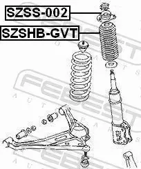 FEBEST PODUSZKA AMORTYZATORA SZSS-002 
