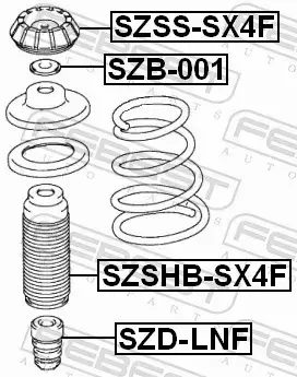 FEBEST PODUSZKA AMORTYZATORA SZSS-SX4F 