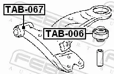 FEBEST TULEJA ZAWIESZENIA TAB-006 