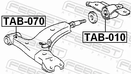 FEBEST TULEJA ZAWIESZENIA TAB-010 