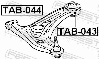 FEBEST TULEJA WAHACZA TAB-044 