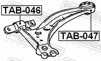 FEBEST TULEJA ZAWIESZENIA TAB-047 